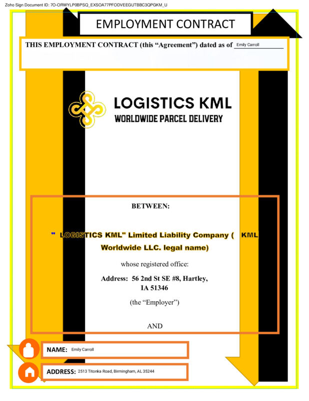+18887017191 Logistics KML Job Scam